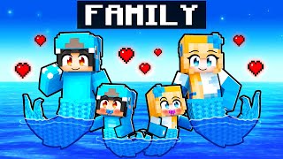 Having A MERMAID FAMILY in Minecraft With Crazy Fan Girl!