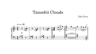 Tanoshii Clouds | Original Piano Composition (Sheet Music Video) - Edin Kaso