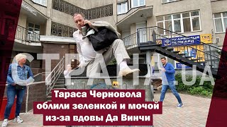 Тараса Черновола облили зеленкой и мочой из-за вдовы Да Винчи | Страна.ua