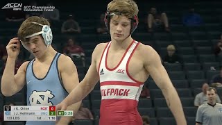 133lbs Kai Orine (NC State) dec Joe Heilmann (North Carolina)