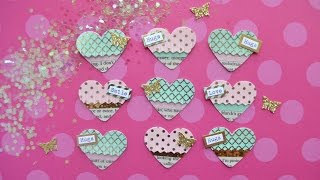 Diy Embellishments: Mini Fringe Hearts - Build Your Stash #11