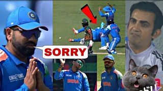 everyone shocked when Rohit Sharma dropped simple catch on hattrick ball | ind vs ban highlights