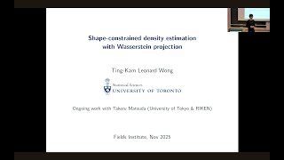 Shape-constrained density estimation with Wasserstein projection