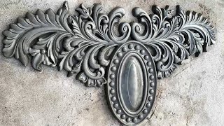 concrete decoration ideas || cement art || cement wall art design