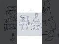 Mermaid Man, Spongebob and Patrick Draw #shorts