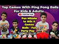 Activities tutorial paper Cup Games challenge shooter, ping pong balls, you can do at home  fun game