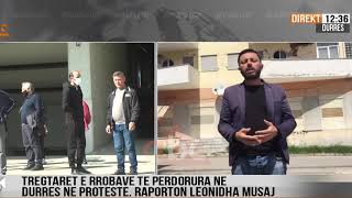 Tregtaret e rrobave te perdorura ne Durres ne proteste | ABC News Albania