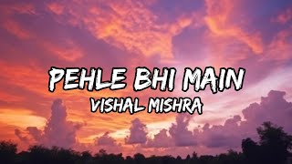 Pehle Bhi Main- Vishal Mishra | Animal Movie | Lyrics Video