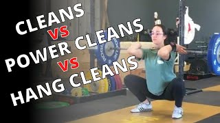 Cleans vs Power Cleans vs Hang Cleans - What's the Difference?!