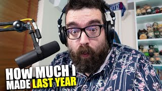 How Much Money I Made On YOUTUBE In A Year With 200k Subscribers | Full Income Breakdown