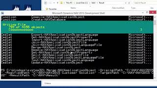 Dynamics NAV 2015 - How Do I Compare and Merge Objects Using PowerShell