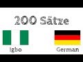 200 Sätze - Igbo - Deutsch