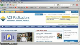 ACS Journals Database Tutorial