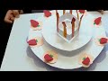 kimie gangi 「飛び出す誕生日ケーキ」 クラフト 紙工作 飛び出すカードの作り方 誕 diy お誕生日おめでとう お話会 学級活動 小道具 おいしそう ポップアップカード