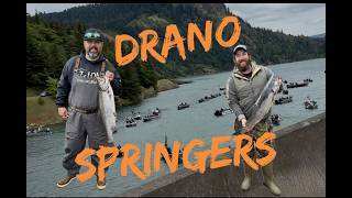CHAOS IN THE TOILET BOWL SPRING SALMON FISHING DRANO LAKE!!