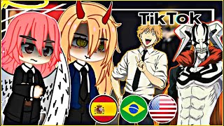 Chainsaw Man React to Denji as Ichigo Kurosaki | Tik Toks | 🇪🇸🇺🇸🇧🇷