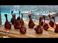 Muslos de pollo ahumado a la parrilla - Smoked chicken lollipops in Weber grill Ep #30