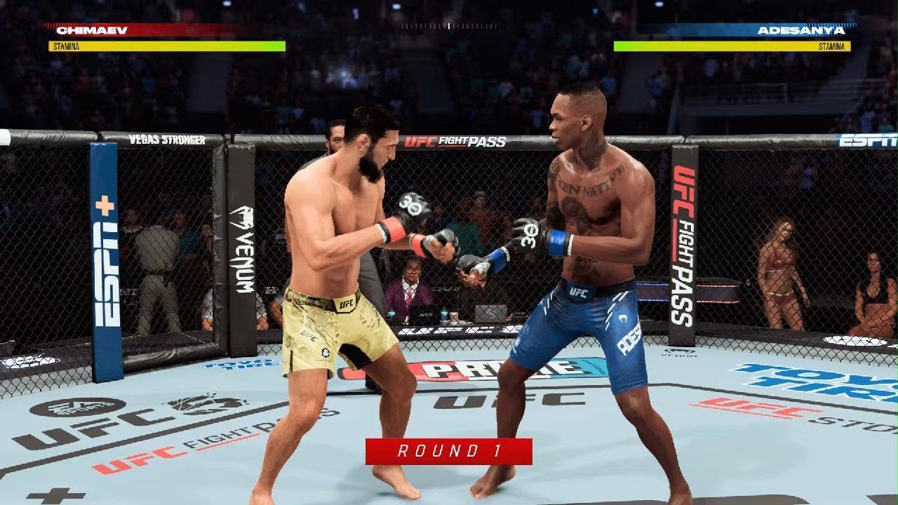 EA SPORTS UFC 5 Khamzat Chimaev VS Israel Adesanya - YouTube