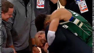 Giannis & Brook Lopez Show Their Love for Coach Darvin Ham 😍