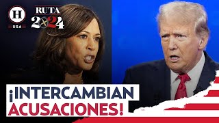 Kamala Harris acusa a Trump de fascista; él responde que no es apta para gobernar EU