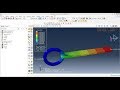 Abaqus Tutorial Videos - Linear Contact Analysis of 3D Solid Part  in Abaqus