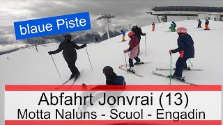 Downhill Jonvrai (13) blue piste - Motta Naluns - Scuol in Switzerland