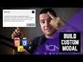 Build a Custom Modal using HTML CSS & JavaScript