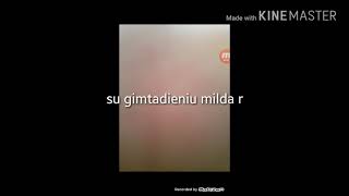 Su gimtadieniu milda