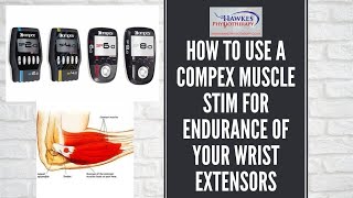 How to use a Compex Muscle stim for endurance of your Wrist Extensors