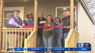 tiny home ribbon cutting