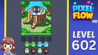 Pixel Flow Level 602 Solution Walkthrough