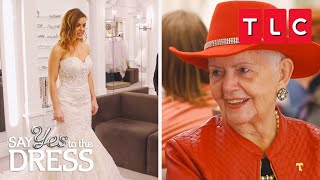 Bride Tries On Her Grandma's Vintage 1950's Wedding Dress! | Say Yes to the Dress | TLC