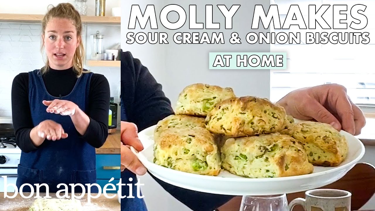 Molly Makes Sour Cream And Onion Biscuits From The Home Kitchen Bon App Tit