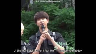 [ENG] 150705 BTS Jin tells young fans to go back home Leigh LeRiddick