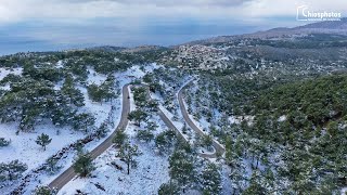 Μαγικές εικόνες από τη χιονισμένη Χίο - Snowy Chios