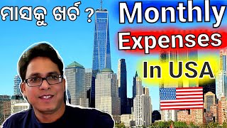 America ରେ ମାସକୁ Family ଖର୍ଚ କେତେ|Monthly Expenses in USA|Cost Of Living in USA|Odia Vlog|Odia Toka