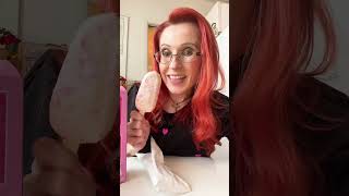 Walmart Great Value Barbie Cotton Candy ice cream bars taste test! 💕