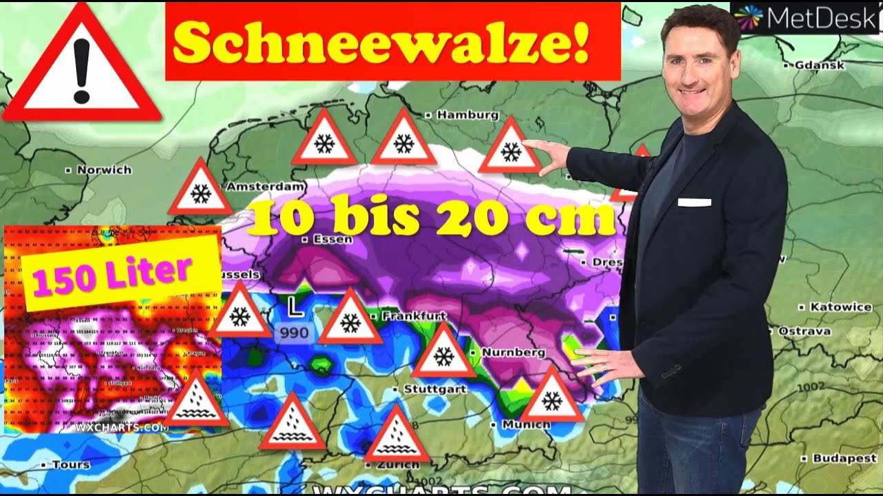 Wetterwarnung: Kurzer, Heftiger Wintereinbruch! Schneewalze Bringt Bis ...