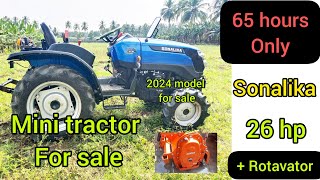 Sonalika 26 hp  tractor  sale / மினி டிராகடர் விற்பனைக்கு / Tractor used mini tractors / Rotavator