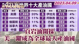 頁岩油開採 美一躍成為全球最大產油國 TVBS文茜的世界財經周報 20230409