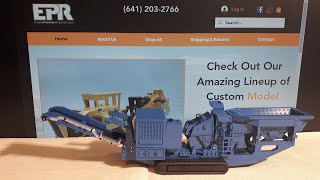 1/64 KPI JCI FT2450 mobile rock crusher by EPR Empty Pocket Rebuilds 3D printed resin painted sample