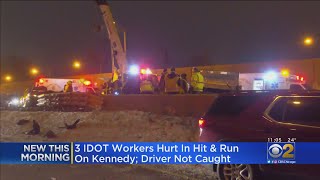 3 IDOT Workers Injured In Hit-And-Run Crash On Kennedy Expressway