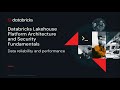 Intro to Databricks Lakehouse Platform Architecture and Security