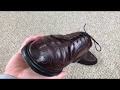 Saphir renovateur application on scuffed wingtips