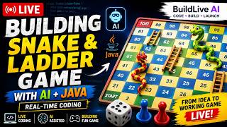 Build a Snake & Ladder Game LIVE using AI 🤖 | Java Machine Coding #live #livecoding