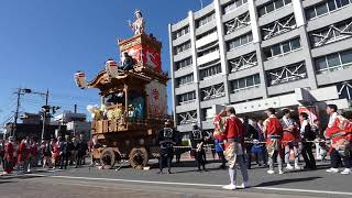 【川越まつり2018】（3）市役所前の山車巡行（岸町二丁目　木花咲耶姫）