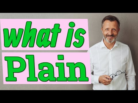 What defines a plain?