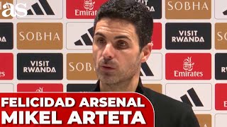 ASÍ de FELIZ se mostraba ARTETA tras GANAR al TOTTENHAM