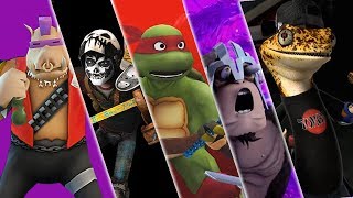 Bebop, Casey, Raph, Dr.Rockwell and Mondo Gecko. Teenage Mutant Ninja Turtles Legends - episode 430