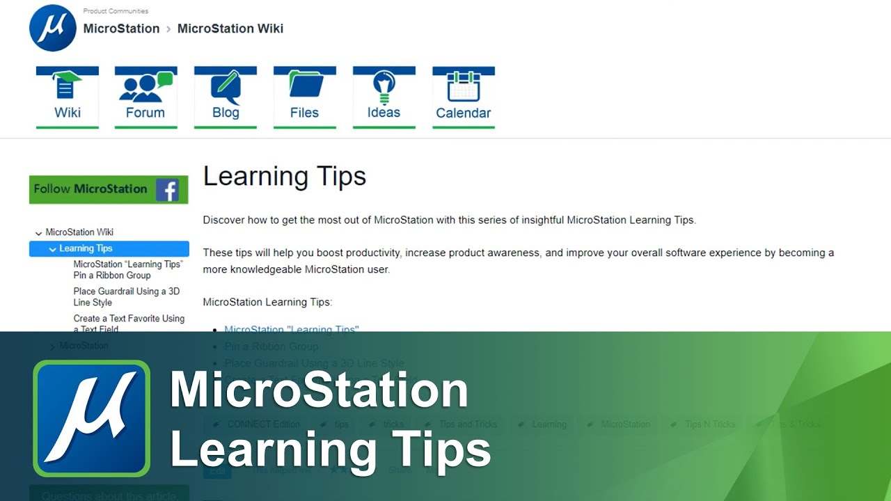 Microstation Learning Tips Youtube